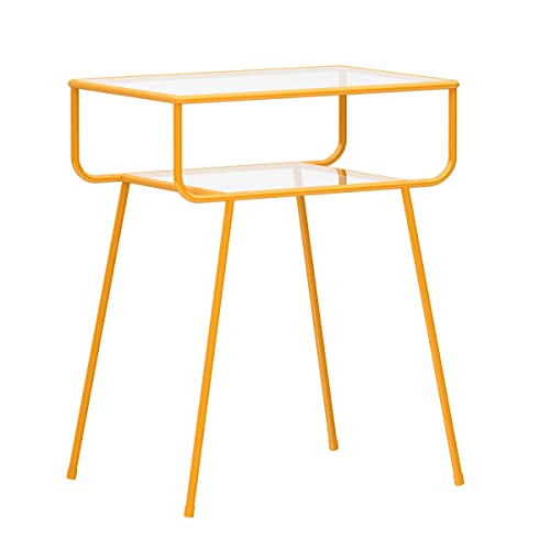 REIFOR Nachtschrank Moderner Kreativer Schmiedeeisen Beistelltisch for Kleiner Raum Nachttische Nachtkästchen (Color : Orange 60cm)
