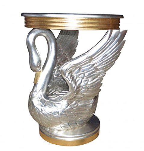 Casa Padrino Beistelltisch Schwan Silber/Gold   Konsole   Nachtschrank   Tisch   Luxury Collection