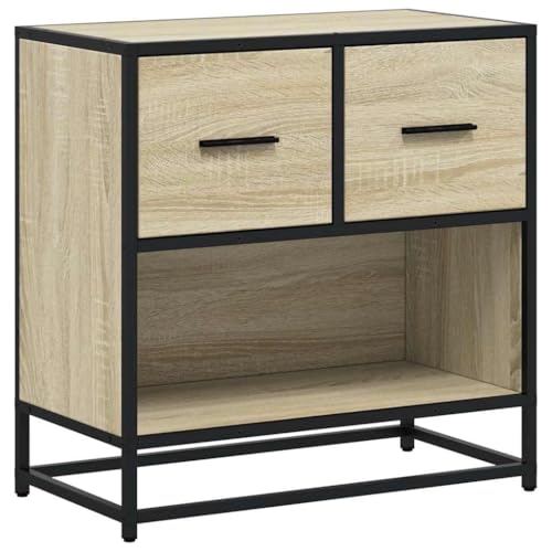 Nachttisch Sonoma-Eiche 60x31x60 cm Holzwerkstoff und Metall,848695