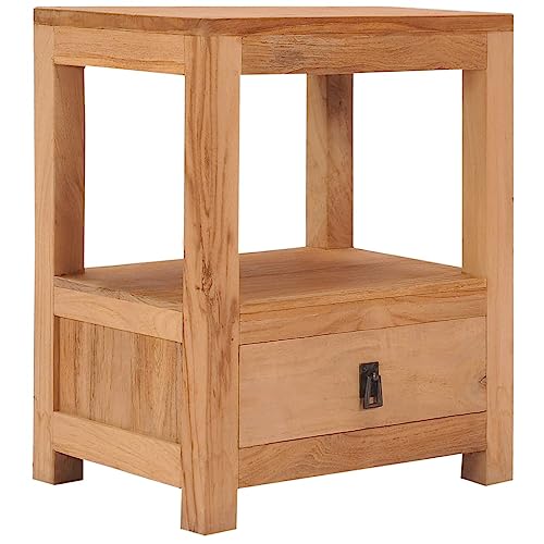 Generisch Nachttisch 40x30x50 cm Massivholz Teak,jiangboyue-287228