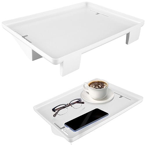 KTCINA Nachttisch, abnehmbar, Etagenbett, 32 x 23 cm, Nachttisch, ansteckbar, mit Kabelmanagement, Nachttisch, für Bett, zur Aufbewahrung von Telefon, Tablet, Bücher, Tasse (weiß), 2000380131